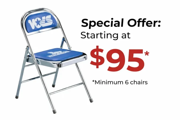 Read more about the article KI-1 Logo Chair: Affordable Custom Branded Sideline Seating