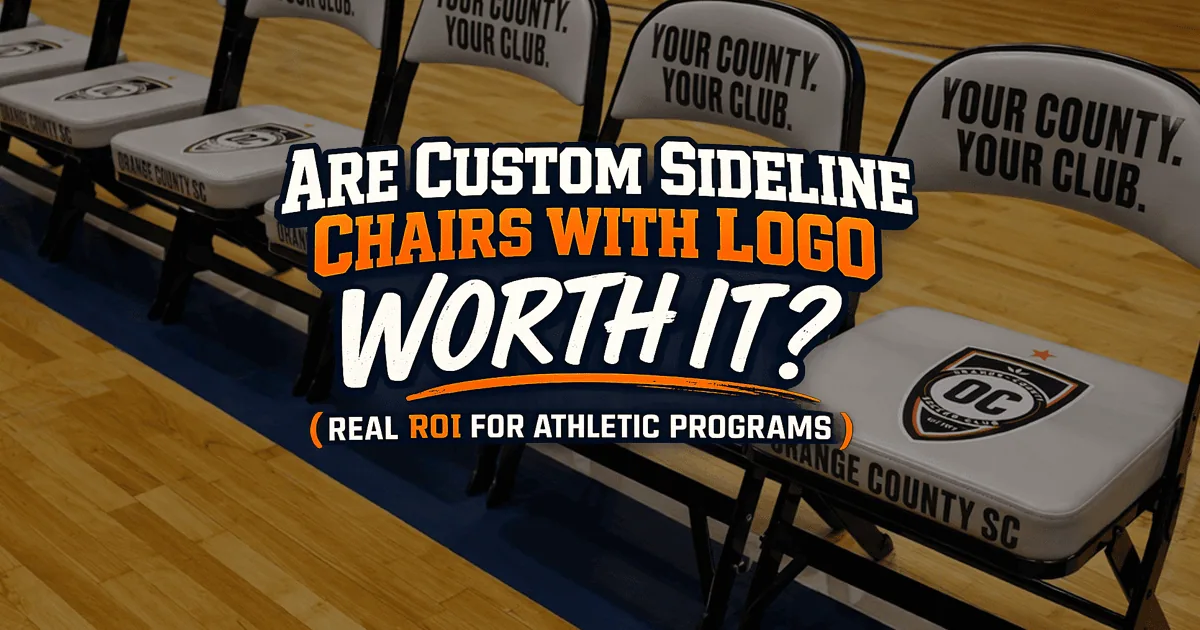 You are currently viewing Are Custom Sideline Chairs with Logo Worth It? (Real ROI for Athletic Programs)