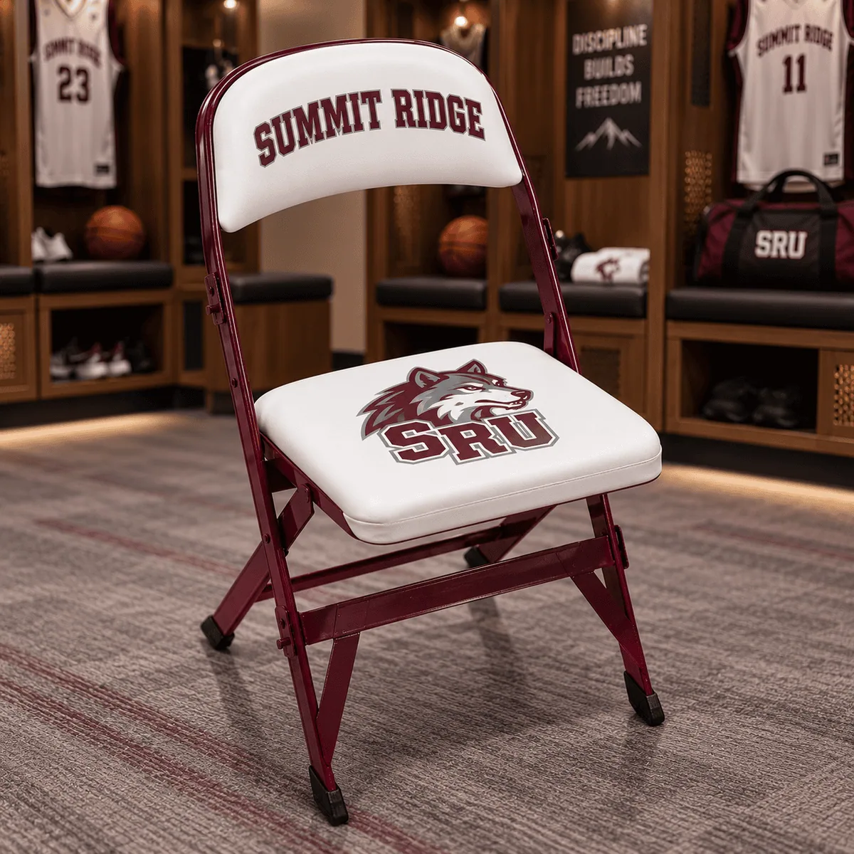 Custom Team Chair for College Locker Rooms